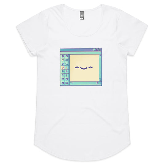 Don't go Breaking my Art - Women's Scoop Tee- Cool Graphic T-Shirts- Retro T-Shirts - Nostalgia Threads