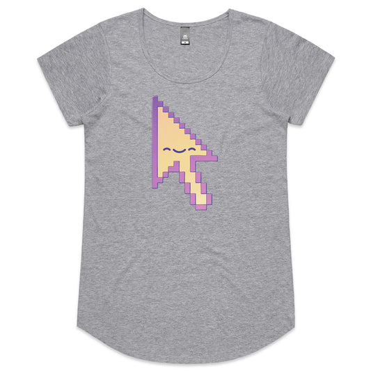 Point Yourself into a Corner - Women's Scoop Tee- Cool Graphic T-Shirts- Retro T-Shirts - Nostalgia Threads