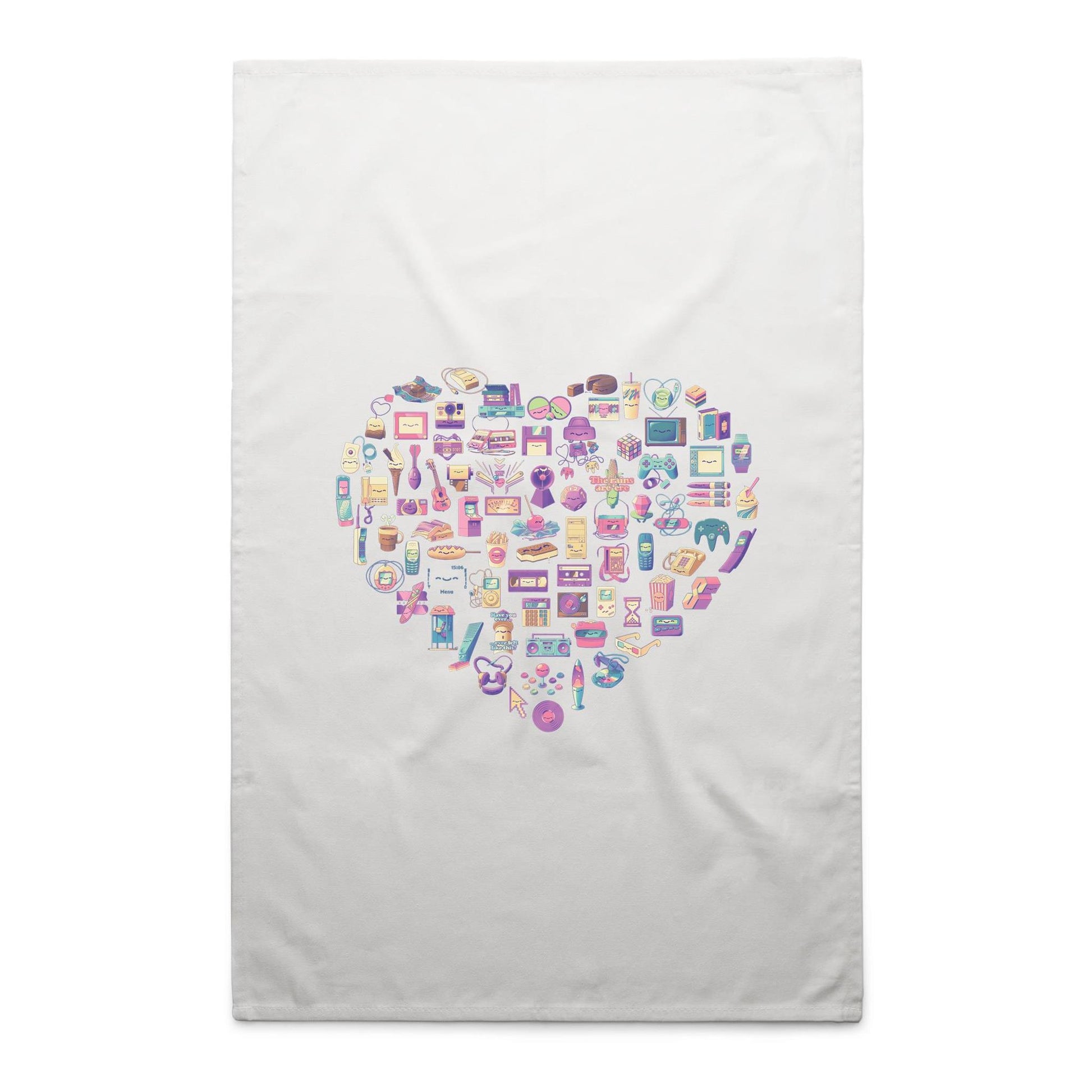 Art Shaped Box - Cotton Tea Towel- Cool Graphic T-Shirts- Retro T-Shirts - Nostalgia Threads