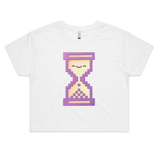 Patience Makes the Heart Grow Fonder - Women's Crop Tee- Cool Graphic T-Shirts- Retro T-Shirts - Nostalgia Threads
