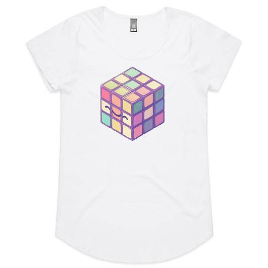 The Shaped Crusader - Women's Scoop Tee- Cool Graphic T-Shirts- Retro T-Shirts - Nostalgia Threads