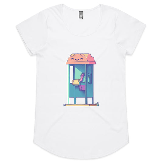 The Twilight Phone - Women's Scoop Tee- Cool Graphic T-Shirts- Retro T-Shirts - Nostalgia Threads
