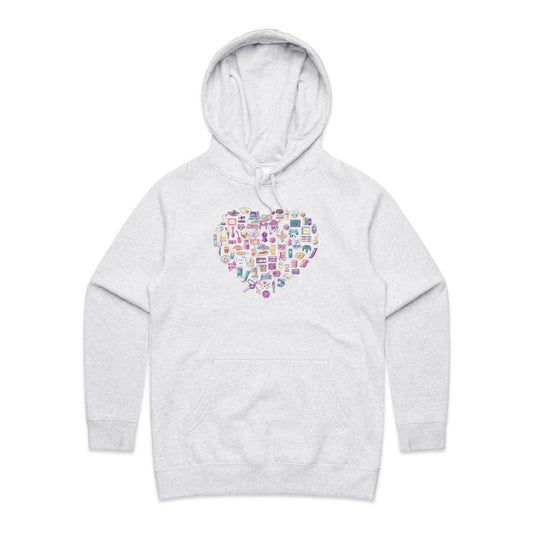 Art Shaped Box - Women's Hoodie- Cool Graphic T-Shirts- Retro T-Shirts - Nostalgia Threads