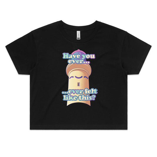 Slap on the Twist - Women's Crop Tee- Cool Graphic T-Shirts- Retro T-Shirts - Nostalgia Threads