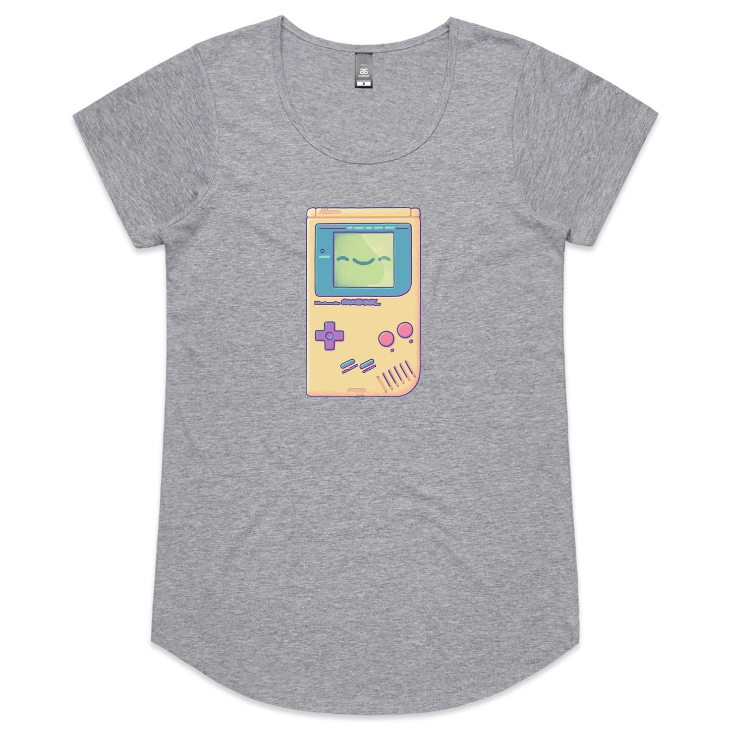 update alt-text with template Glad you Game - Women's Scoop Tee- Cool Graphic T-Shirts- Retro T-Shirts - Nostalgia Threads