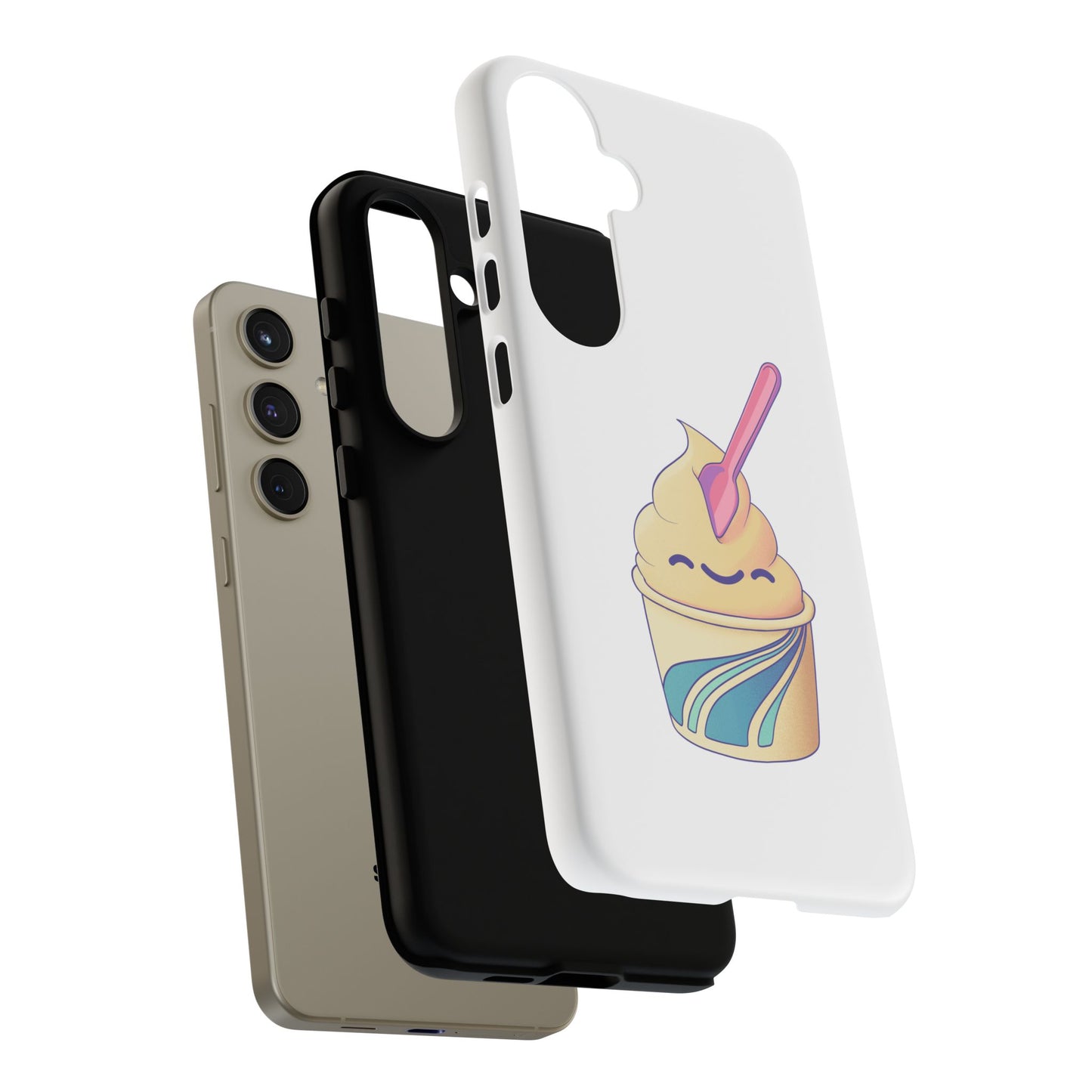 Cute Ice Cream Phone Case, Soft Serve Cup Cover, Fun Gift for Ice Cream Lovers, Summer Vibe Accessory, Adorable Cell Phone Protection