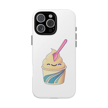 Cute Ice Cream Phone Case, Soft Serve Cup Cover, Fun Gift for Ice Cream Lovers, Summer Vibe Accessory, Adorable Cell Phone Protection