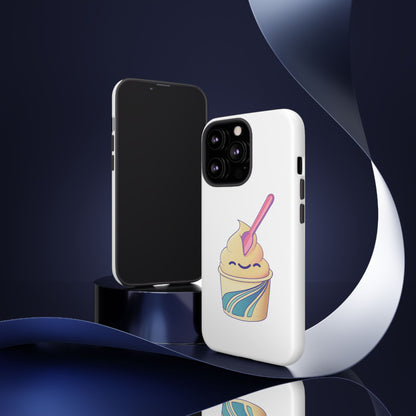 Cute Ice Cream Phone Case, Soft Serve Cup Cover, Fun Gift for Ice Cream Lovers, Summer Vibe Accessory, Adorable Cell Phone Protection