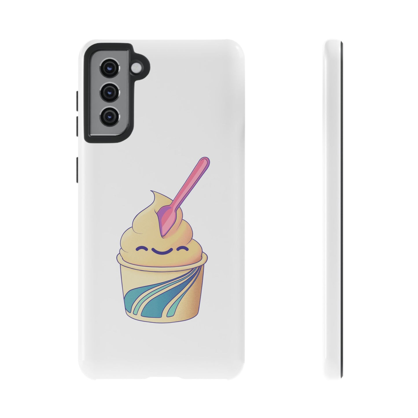 Cute Ice Cream Phone Case, Soft Serve Cup Cover, Fun Gift for Ice Cream Lovers, Summer Vibe Accessory, Adorable Cell Phone Protection