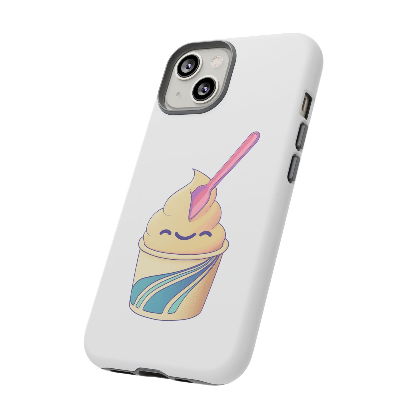 Cute Ice Cream Phone Case, Soft Serve Cup Cover, Fun Gift for Ice Cream Lovers, Summer Vibe Accessory, Adorable Cell Phone Protection