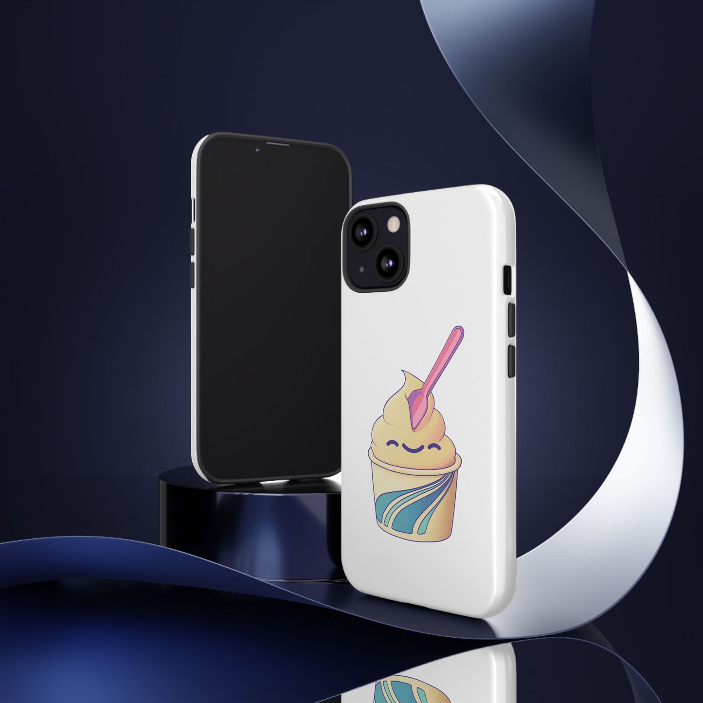 Cute Ice Cream Phone Case, Soft Serve Cup Cover, Fun Gift for Ice Cream Lovers, Summer Vibe Accessory, Adorable Cell Phone Protection