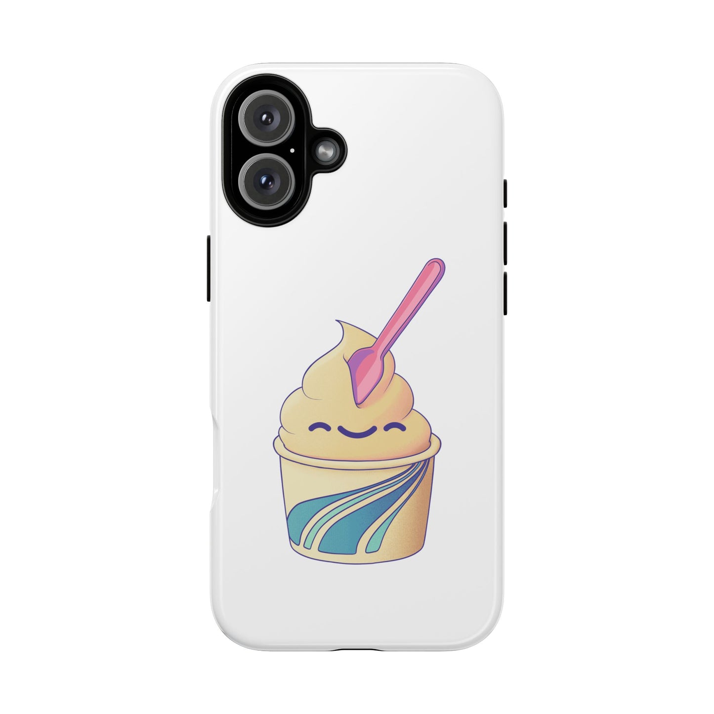 Cute Ice Cream Phone Case, Soft Serve Cup Cover, Fun Gift for Ice Cream Lovers, Summer Vibe Accessory, Adorable Cell Phone Protection