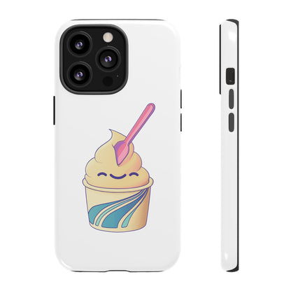 Cute Ice Cream Phone Case, Soft Serve Cup Cover, Fun Gift for Ice Cream Lovers, Summer Vibe Accessory, Adorable Cell Phone Protection
