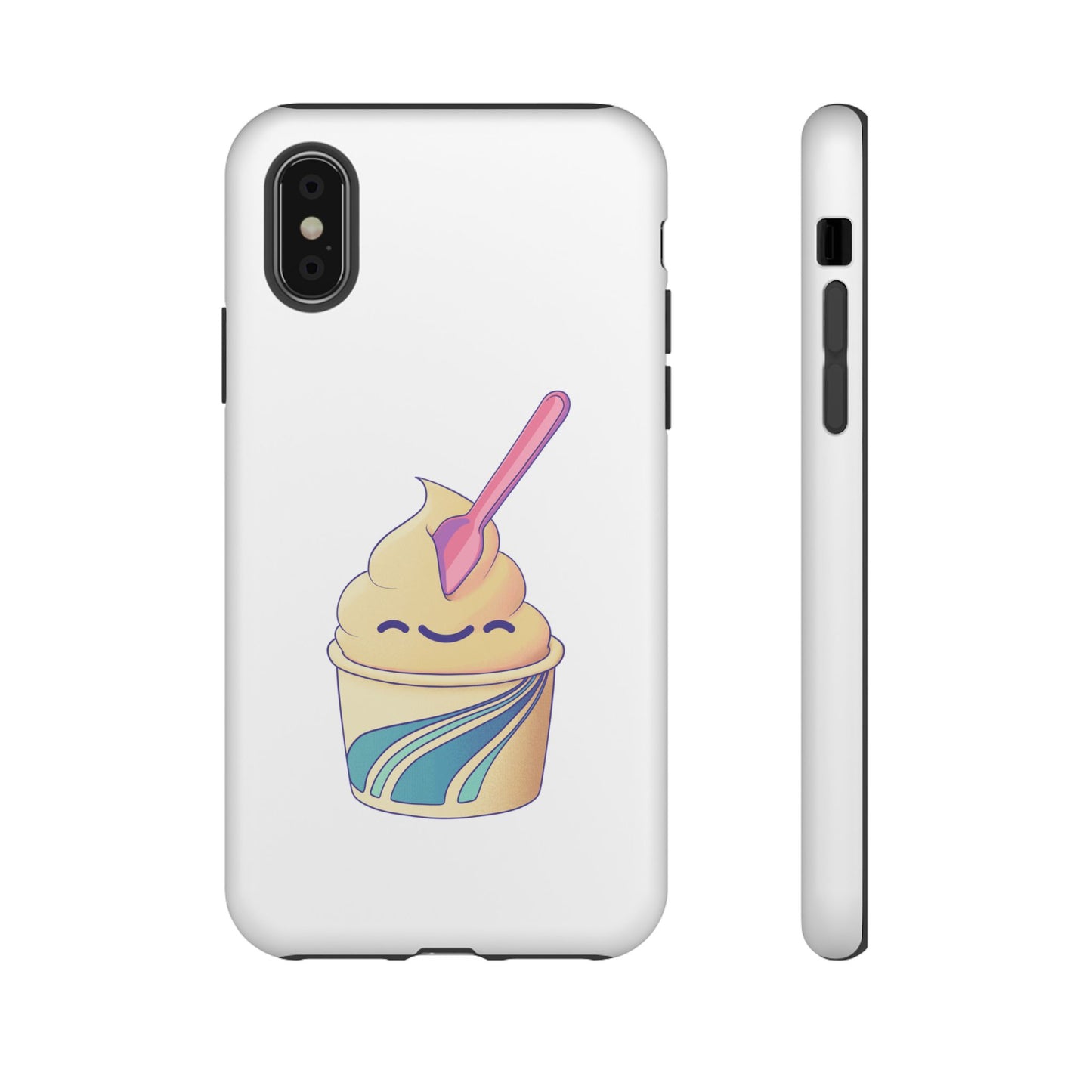 Cute Ice Cream Phone Case, Soft Serve Cup Cover, Fun Gift for Ice Cream Lovers, Summer Vibe Accessory, Adorable Cell Phone Protection
