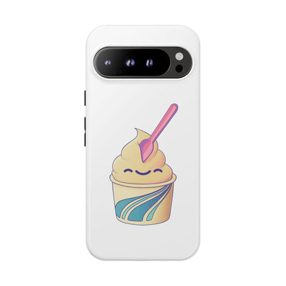 Cute Ice Cream Phone Case, Soft Serve Cup Cover, Fun Gift for Ice Cream Lovers, Summer Vibe Accessory, Adorable Cell Phone Protection