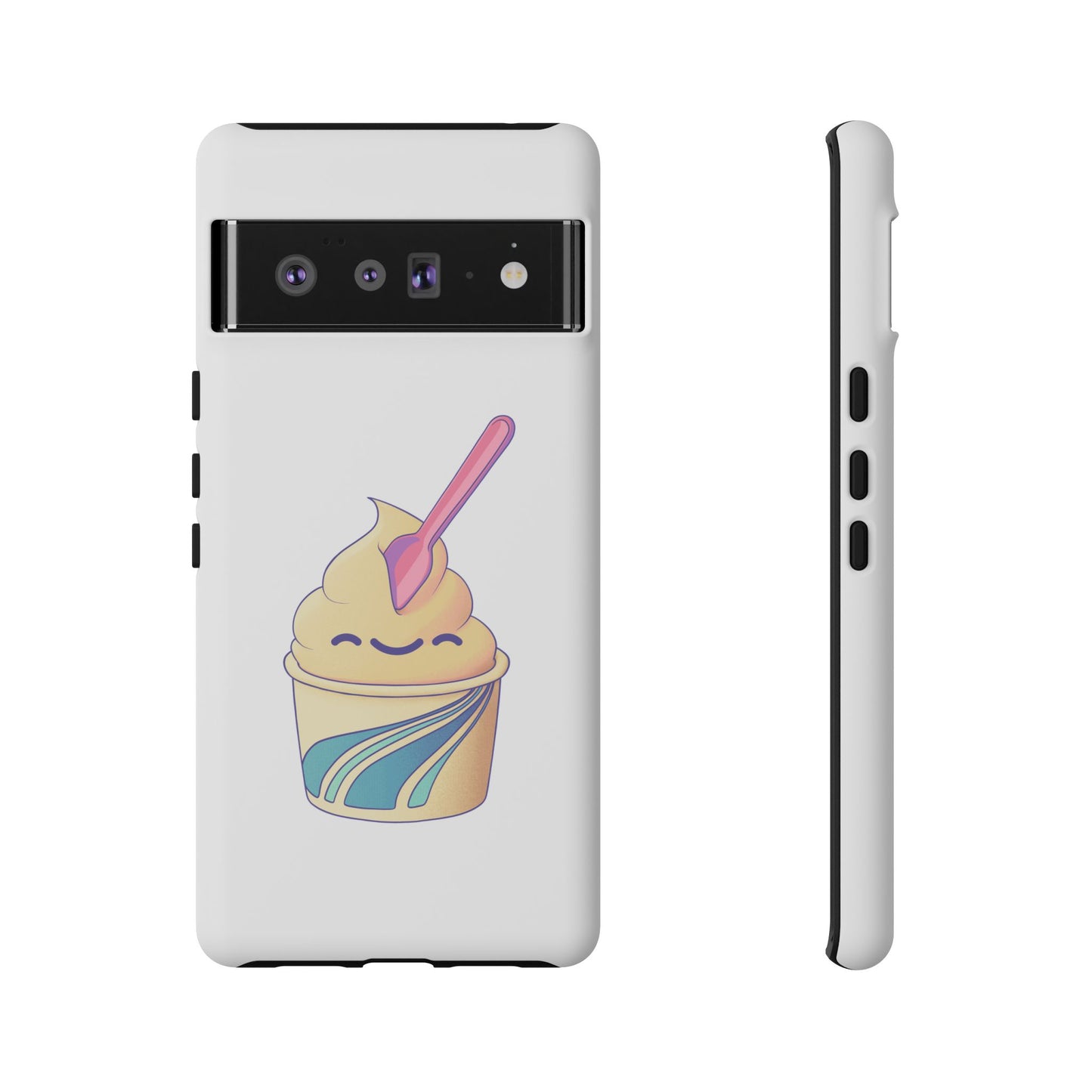 Cute Ice Cream Phone Case, Soft Serve Cup Cover, Fun Gift for Ice Cream Lovers, Summer Vibe Accessory, Adorable Cell Phone Protection