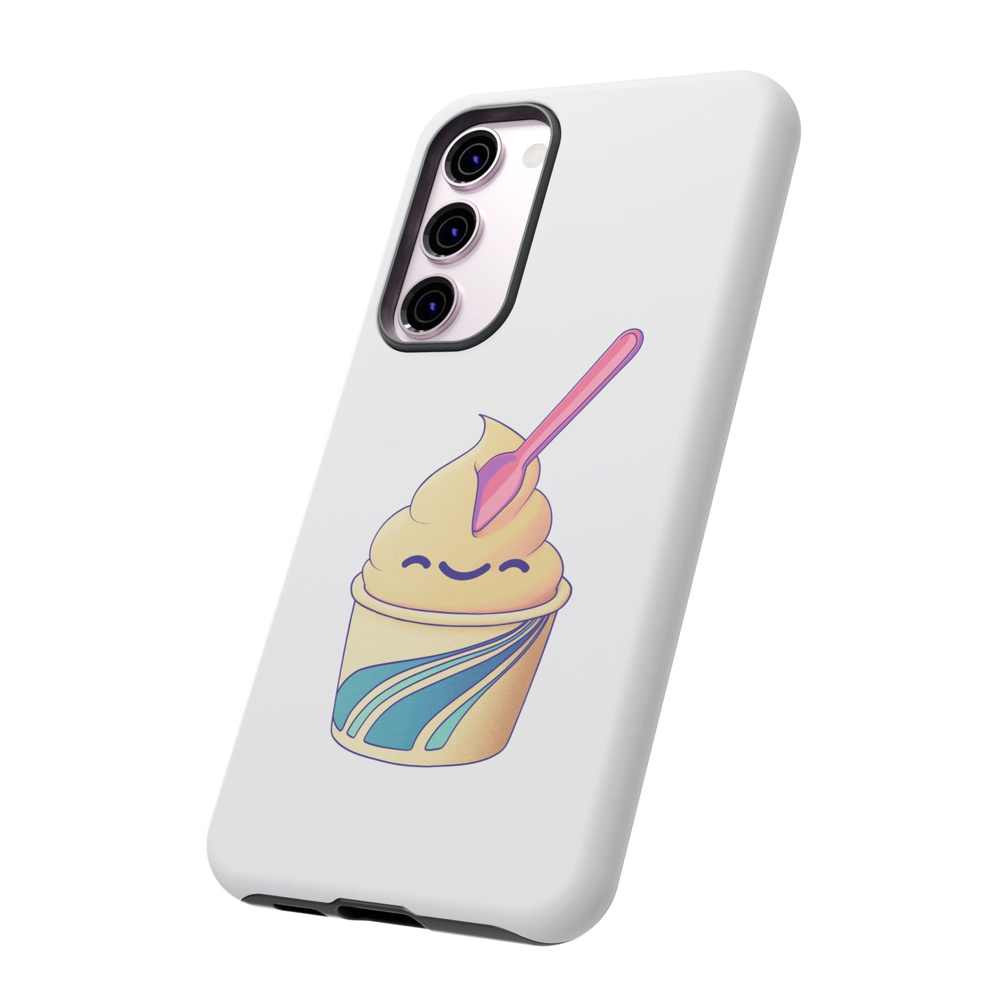 Cute Ice Cream Phone Case, Soft Serve Cup Cover, Fun Gift for Ice Cream Lovers, Summer Vibe Accessory, Adorable Cell Phone Protection