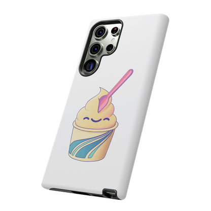 Cute Ice Cream Phone Case, Soft Serve Cup Cover, Fun Gift for Ice Cream Lovers, Summer Vibe Accessory, Adorable Cell Phone Protection