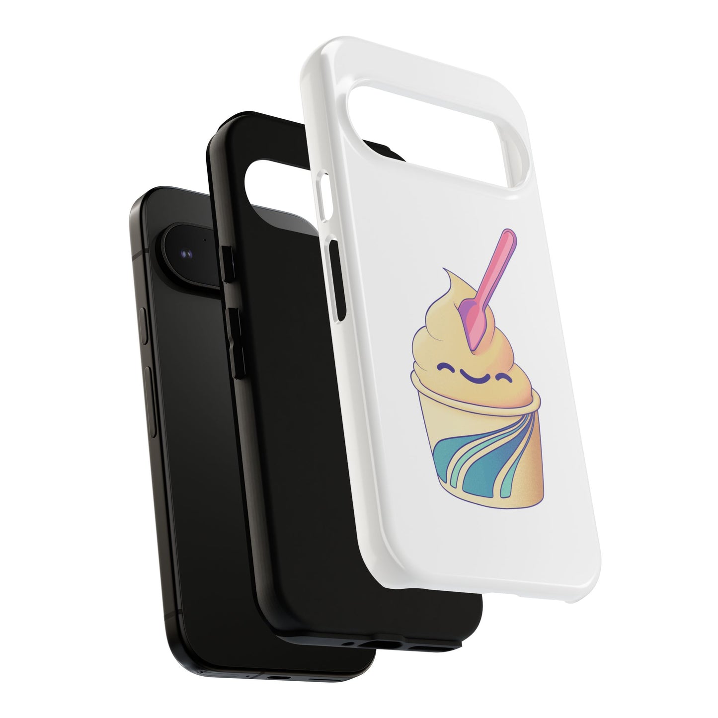 Cute Ice Cream Phone Case, Soft Serve Cup Cover, Fun Gift for Ice Cream Lovers, Summer Vibe Accessory, Adorable Cell Phone Protection