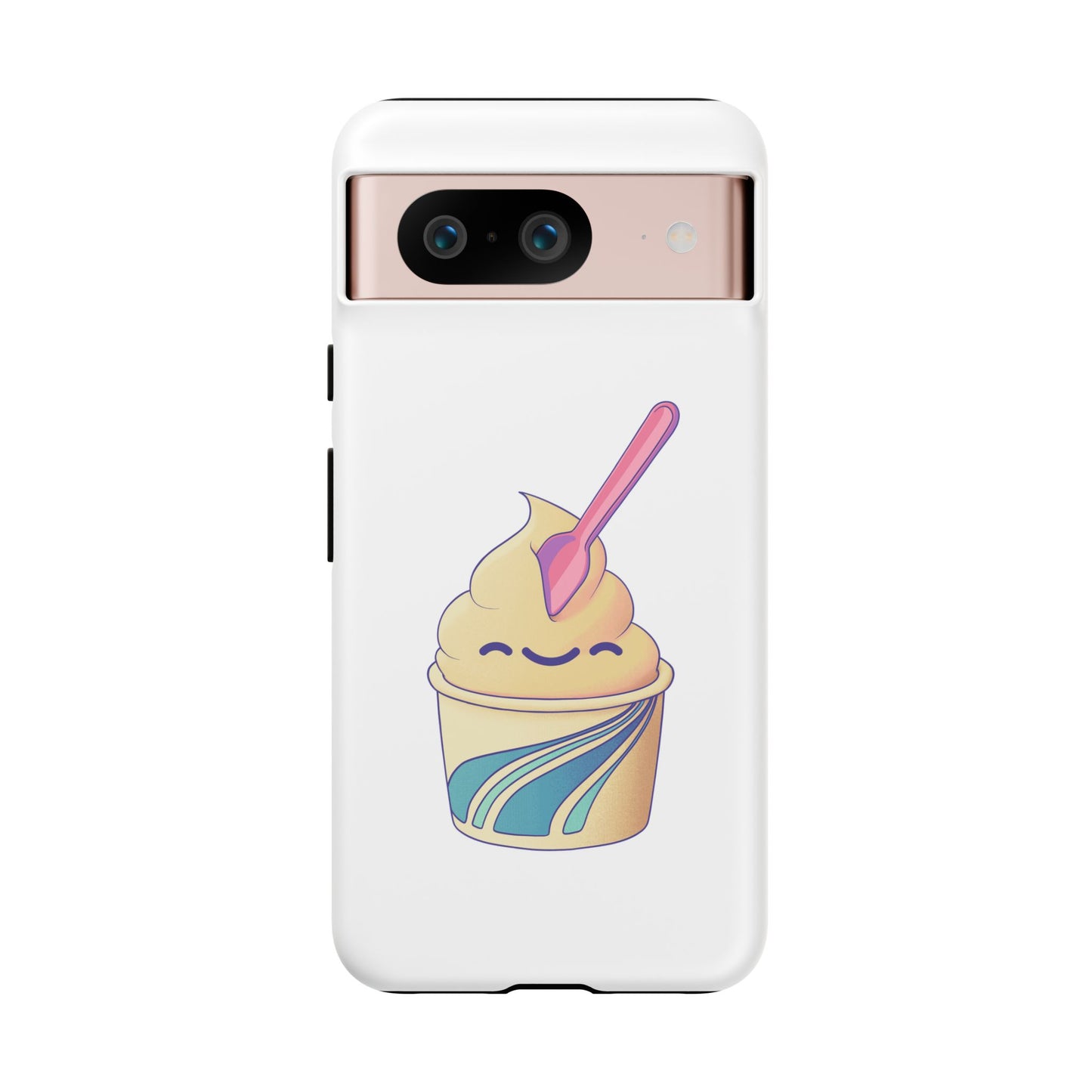 Cute Ice Cream Phone Case, Soft Serve Cup Cover, Fun Gift for Ice Cream Lovers, Summer Vibe Accessory, Adorable Cell Phone Protection