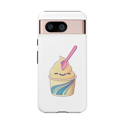 Cute Ice Cream Phone Case, Soft Serve Cup Cover, Fun Gift for Ice Cream Lovers, Summer Vibe Accessory, Adorable Cell Phone Protection