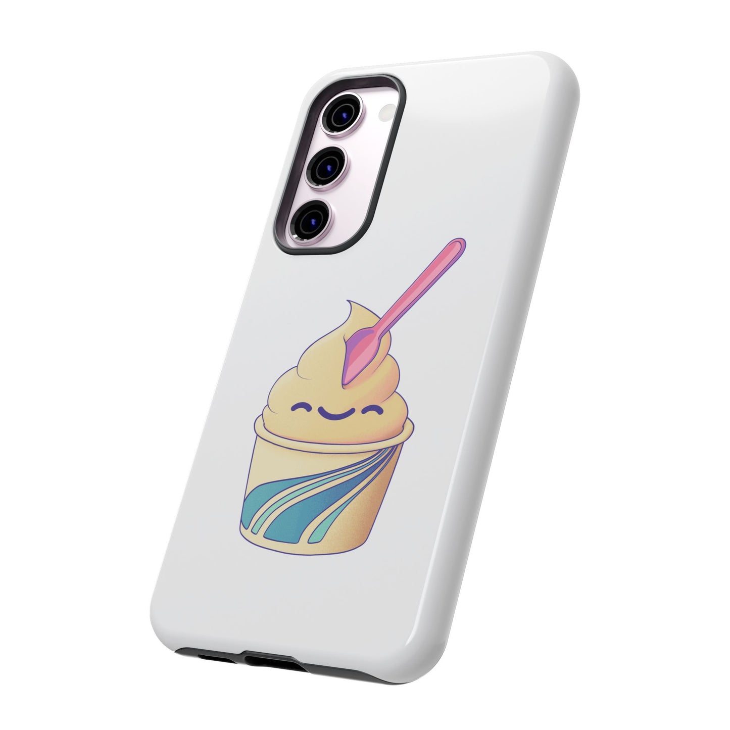 Cute Ice Cream Phone Case, Soft Serve Cup Cover, Fun Gift for Ice Cream Lovers, Summer Vibe Accessory, Adorable Cell Phone Protection