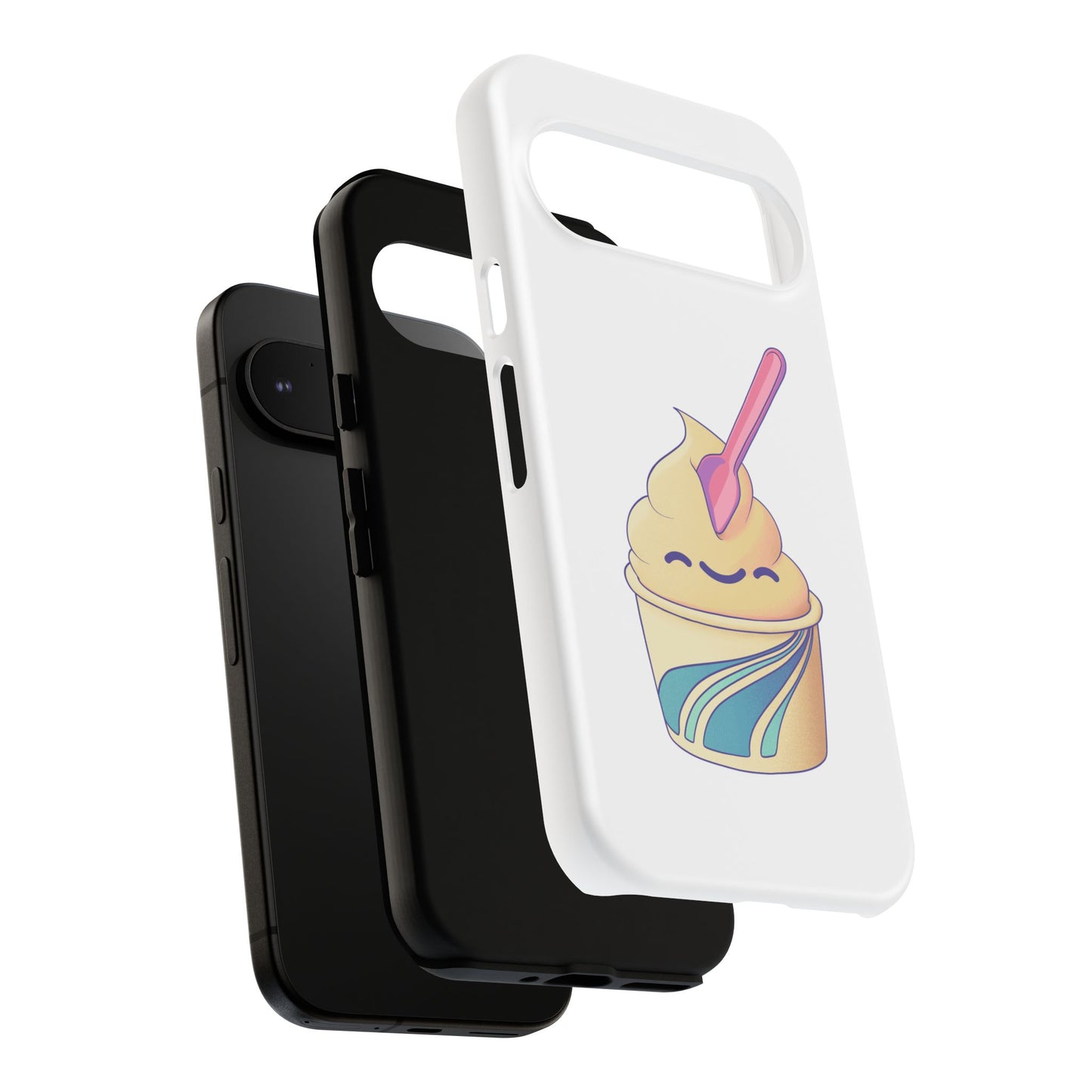 Cute Ice Cream Phone Case, Soft Serve Cup Cover, Fun Gift for Ice Cream Lovers, Summer Vibe Accessory, Adorable Cell Phone Protection