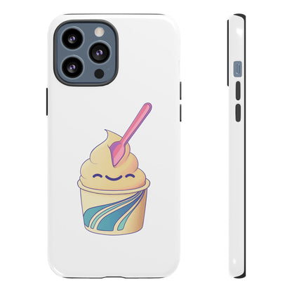 Cute Ice Cream Phone Case, Soft Serve Cup Cover, Fun Gift for Ice Cream Lovers, Summer Vibe Accessory, Adorable Cell Phone Protection