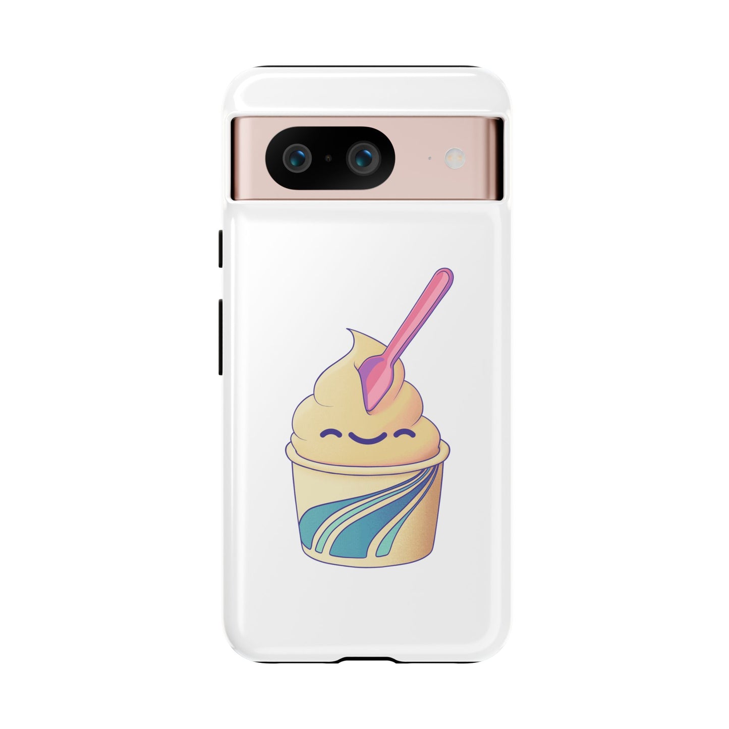 Cute Ice Cream Phone Case, Soft Serve Cup Cover, Fun Gift for Ice Cream Lovers, Summer Vibe Accessory, Adorable Cell Phone Protection