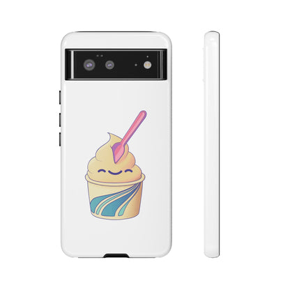 Cute Ice Cream Phone Case, Soft Serve Cup Cover, Fun Gift for Ice Cream Lovers, Summer Vibe Accessory, Adorable Cell Phone Protection