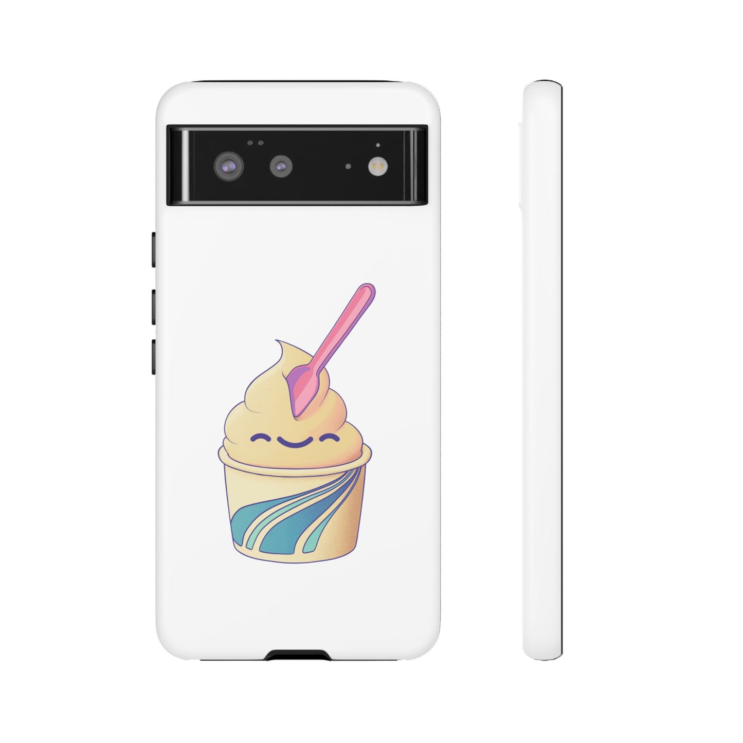 Cute Ice Cream Phone Case, Soft Serve Cup Cover, Fun Gift for Ice Cream Lovers, Summer Vibe Accessory, Adorable Cell Phone Protection
