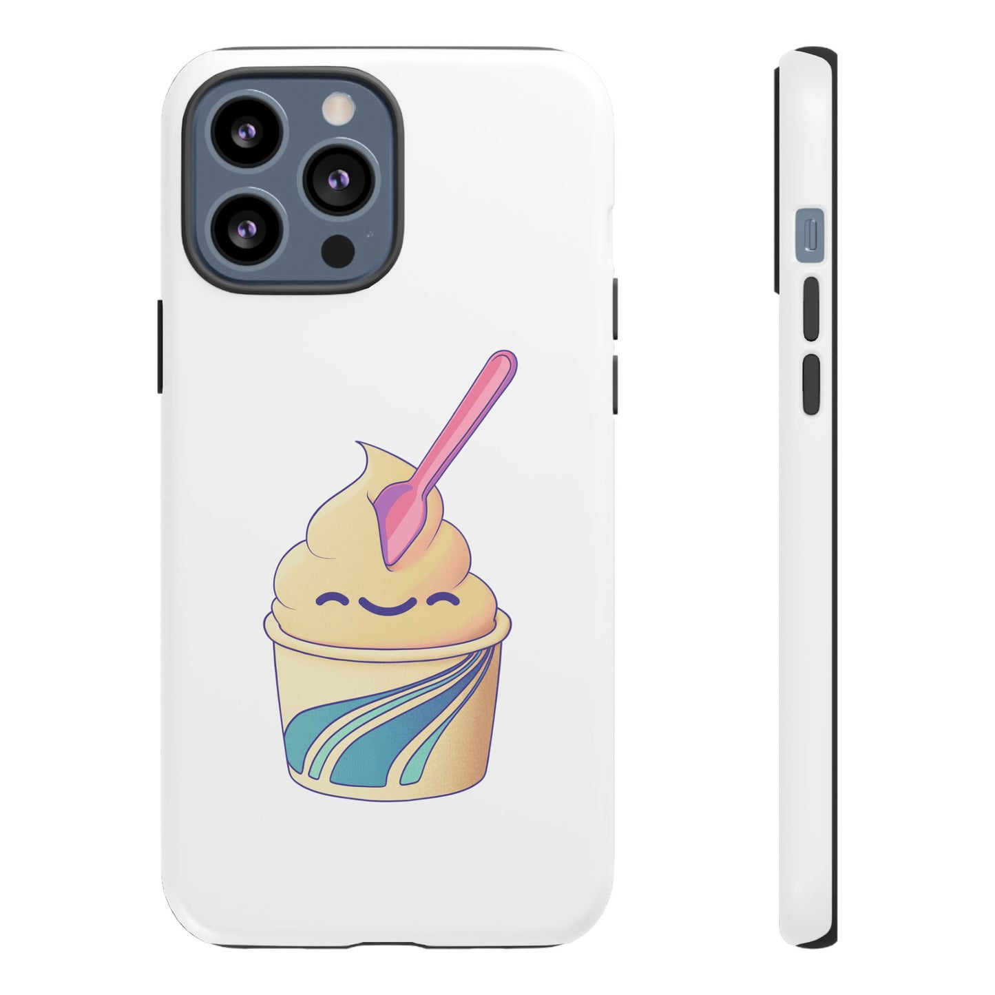 Cute Ice Cream Phone Case, Soft Serve Cup Cover, Fun Gift for Ice Cream Lovers, Summer Vibe Accessory, Adorable Cell Phone Protection