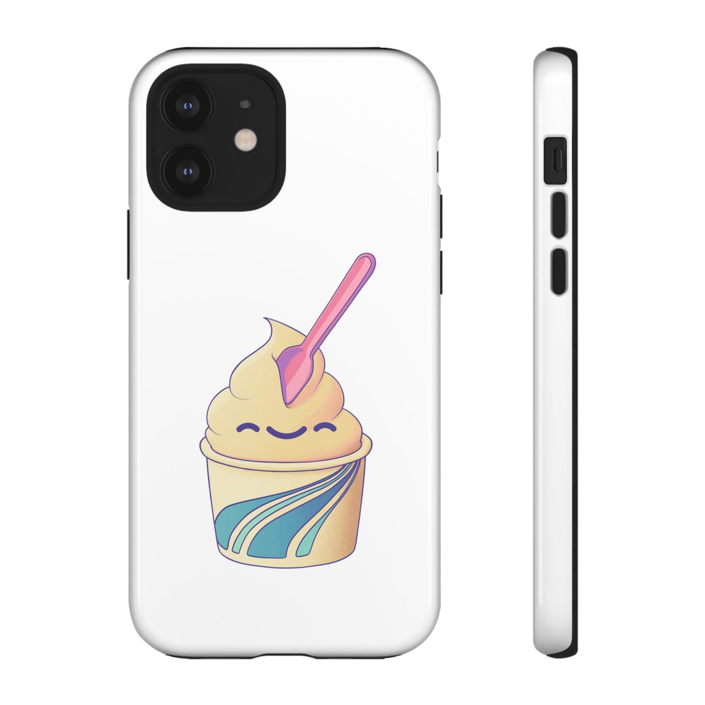Cute Ice Cream Phone Case, Soft Serve Cup Cover, Fun Gift for Ice Cream Lovers, Summer Vibe Accessory, Adorable Cell Phone Protection