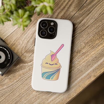 Cute Ice Cream Phone Case, Soft Serve Cup Cover, Fun Gift for Ice Cream Lovers, Summer Vibe Accessory, Adorable Cell Phone Protection
