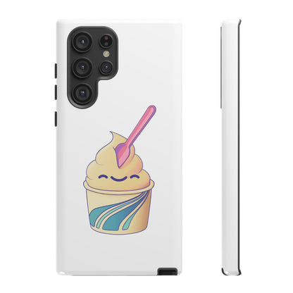 Cute Ice Cream Phone Case, Soft Serve Cup Cover, Fun Gift for Ice Cream Lovers, Summer Vibe Accessory, Adorable Cell Phone Protection