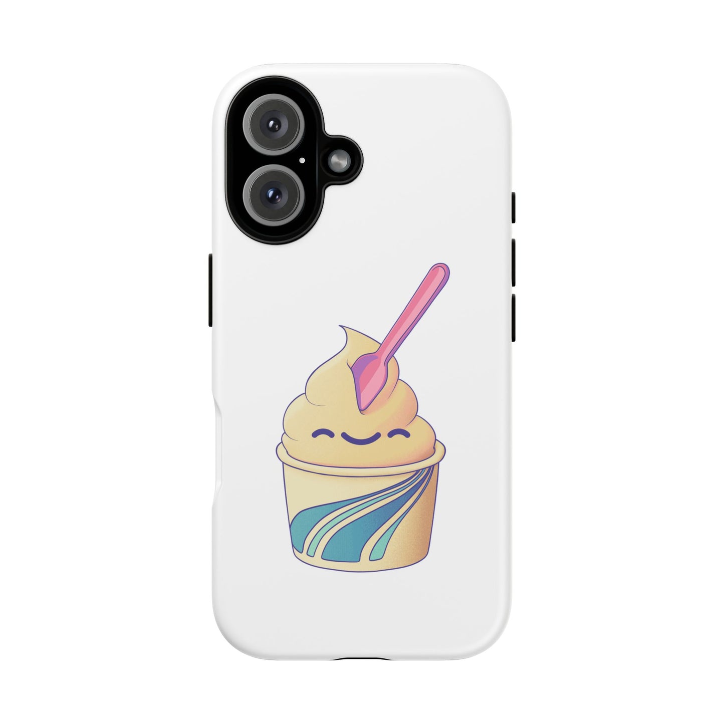 Cute Ice Cream Phone Case, Soft Serve Cup Cover, Fun Gift for Ice Cream Lovers, Summer Vibe Accessory, Adorable Cell Phone Protection
