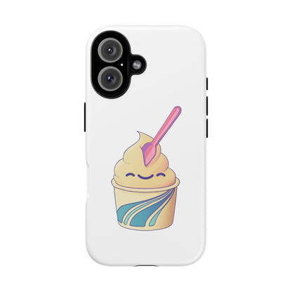 Cute Ice Cream Phone Case, Soft Serve Cup Cover, Fun Gift for Ice Cream Lovers, Summer Vibe Accessory, Adorable Cell Phone Protection