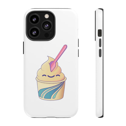 Cute Ice Cream Phone Case, Soft Serve Cup Cover, Fun Gift for Ice Cream Lovers, Summer Vibe Accessory, Adorable Cell Phone Protection