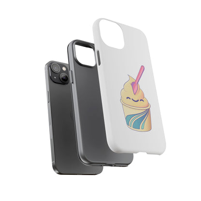 Cute Ice Cream Phone Case, Soft Serve Cup Cover, Fun Gift for Ice Cream Lovers, Summer Vibe Accessory, Adorable Cell Phone Protection