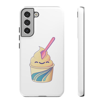 Cute Ice Cream Phone Case, Soft Serve Cup Cover, Fun Gift for Ice Cream Lovers, Summer Vibe Accessory, Adorable Cell Phone Protection