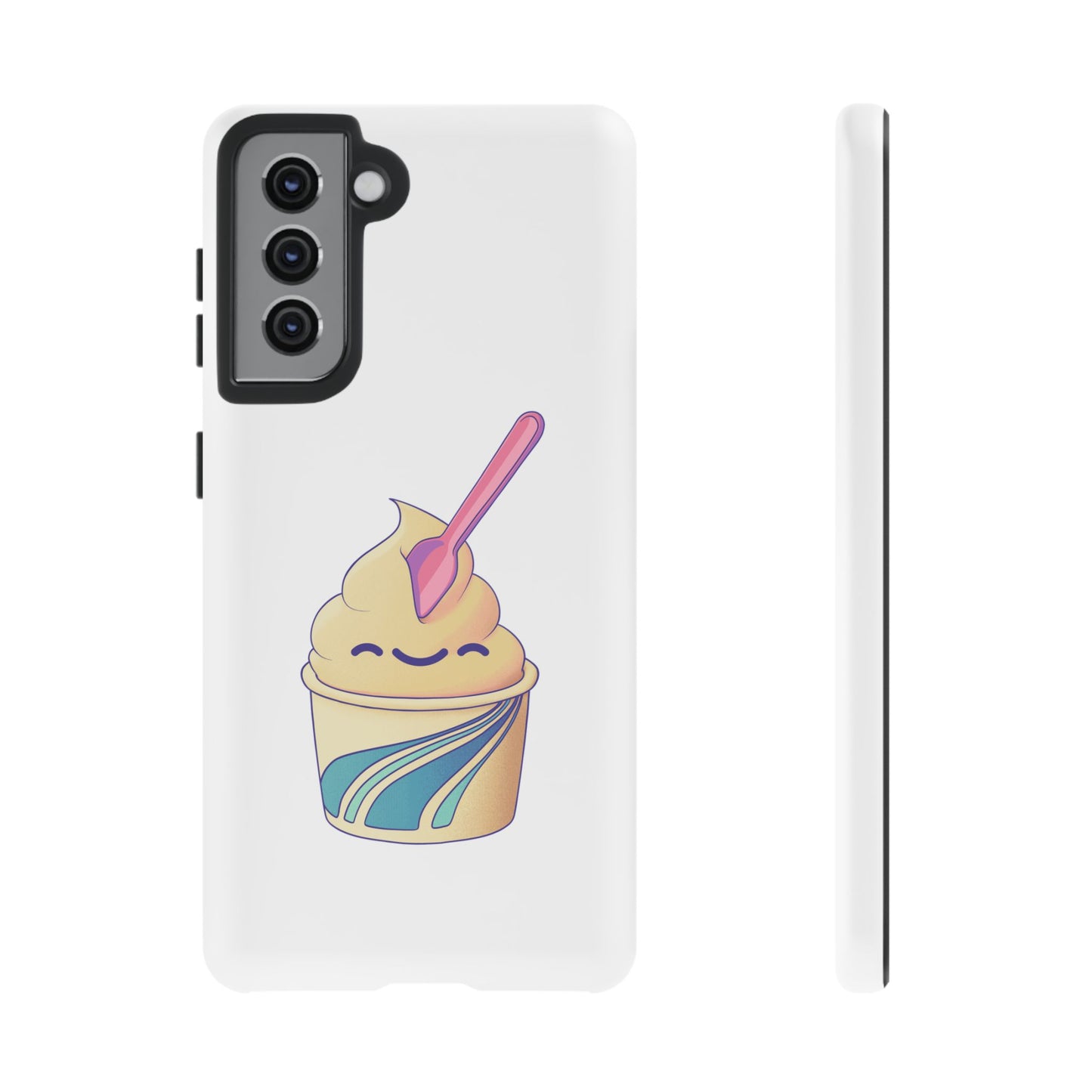 Cute Ice Cream Phone Case, Soft Serve Cup Cover, Fun Gift for Ice Cream Lovers, Summer Vibe Accessory, Adorable Cell Phone Protection