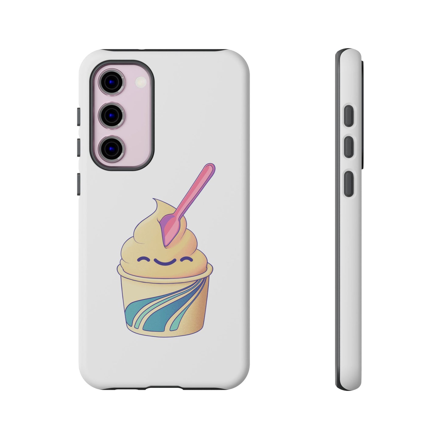 Cute Ice Cream Phone Case, Soft Serve Cup Cover, Fun Gift for Ice Cream Lovers, Summer Vibe Accessory, Adorable Cell Phone Protection