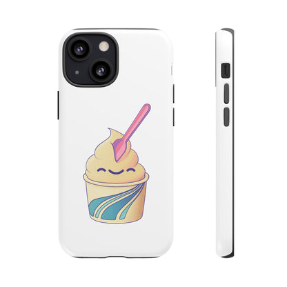 Cute Ice Cream Phone Case, Soft Serve Cup Cover, Fun Gift for Ice Cream Lovers, Summer Vibe Accessory, Adorable Cell Phone Protection