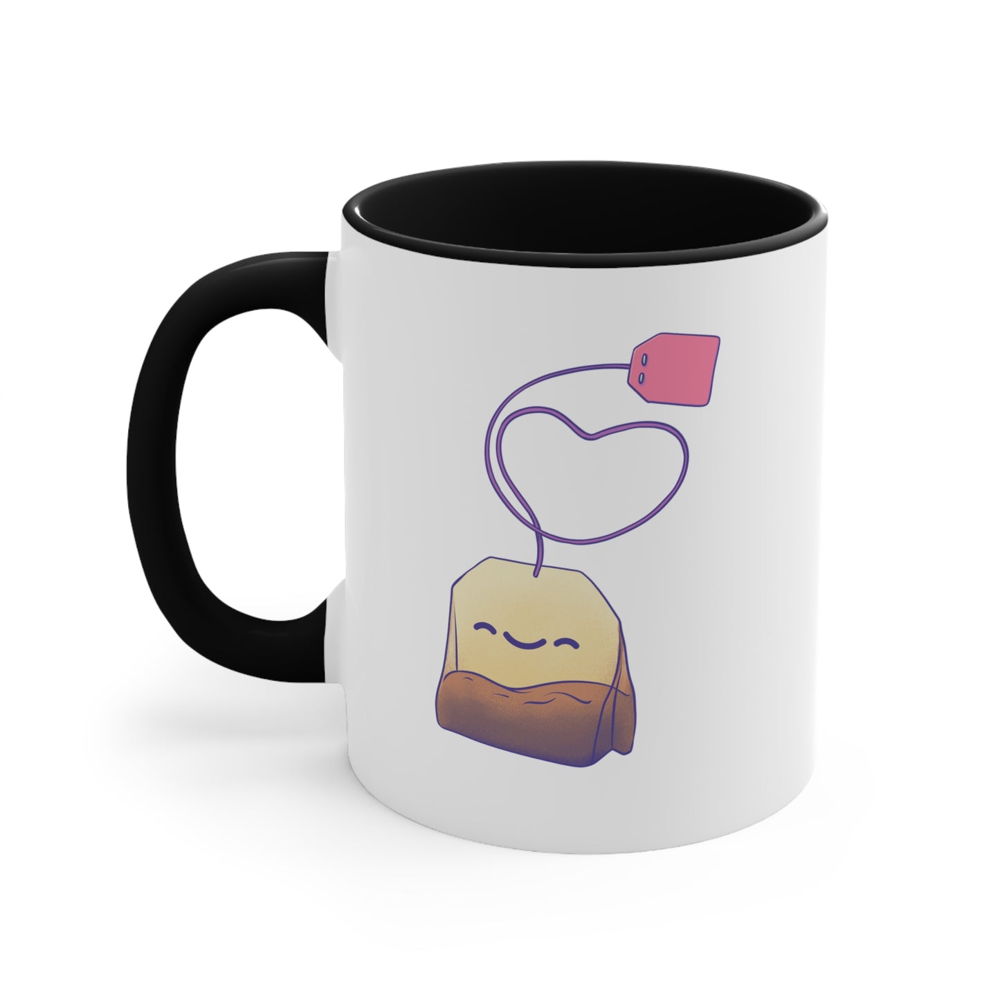 Tea Mug - Colourful Accent 'Footloose & Fancy Tea'