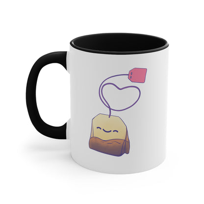 Tea Mug - Colourful Accent 'Footloose & Fancy Tea'