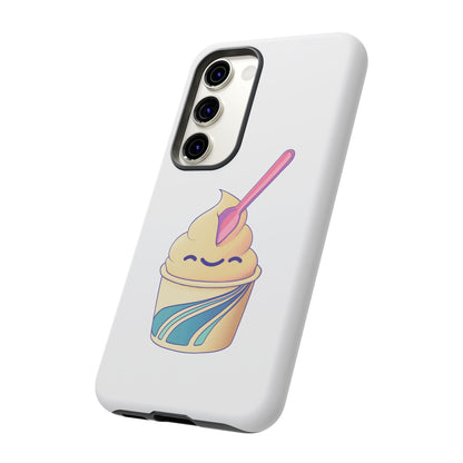 Cute Ice Cream Phone Case, Soft Serve Cup Cover, Fun Gift for Ice Cream Lovers, Summer Vibe Accessory, Adorable Cell Phone Protection