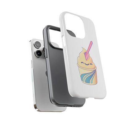 Cute Ice Cream Phone Case, Soft Serve Cup Cover, Fun Gift for Ice Cream Lovers, Summer Vibe Accessory, Adorable Cell Phone Protection