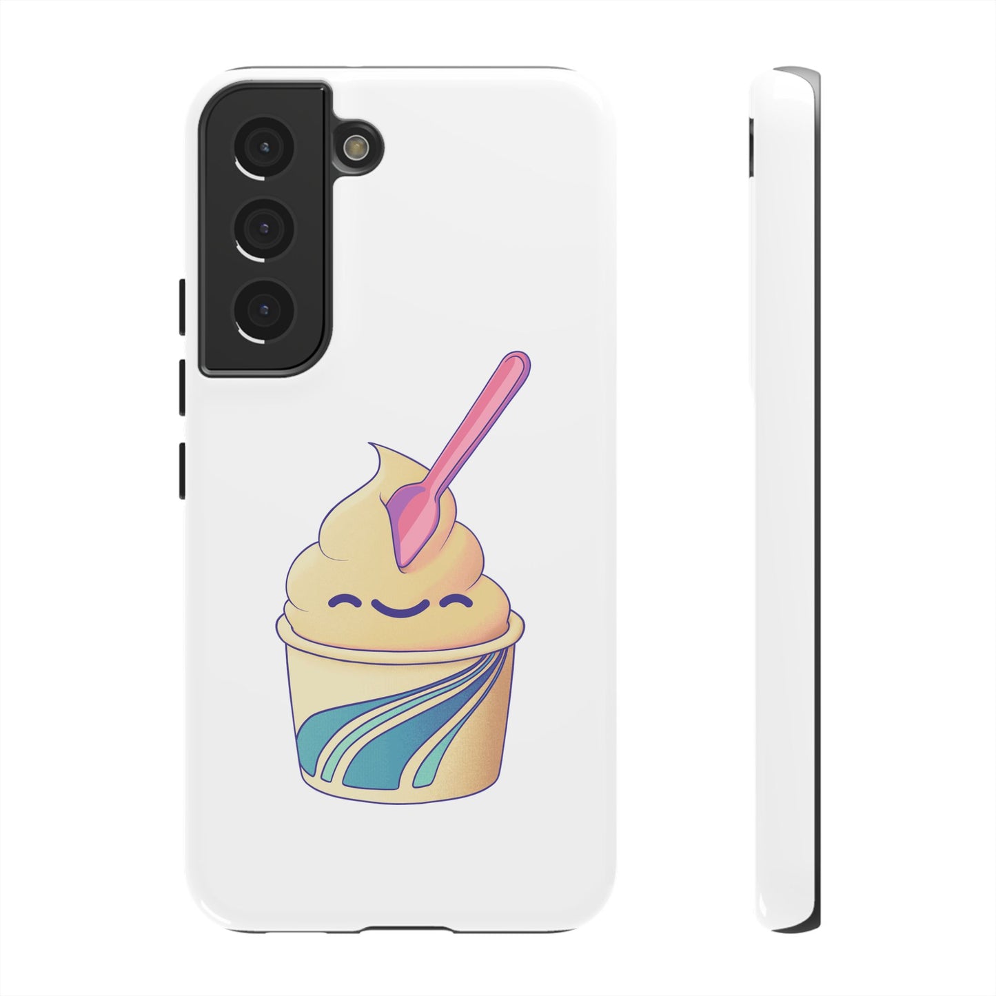 Cute Ice Cream Phone Case, Soft Serve Cup Cover, Fun Gift for Ice Cream Lovers, Summer Vibe Accessory, Adorable Cell Phone Protection