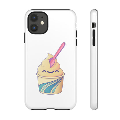 Cute Ice Cream Phone Case, Soft Serve Cup Cover, Fun Gift for Ice Cream Lovers, Summer Vibe Accessory, Adorable Cell Phone Protection