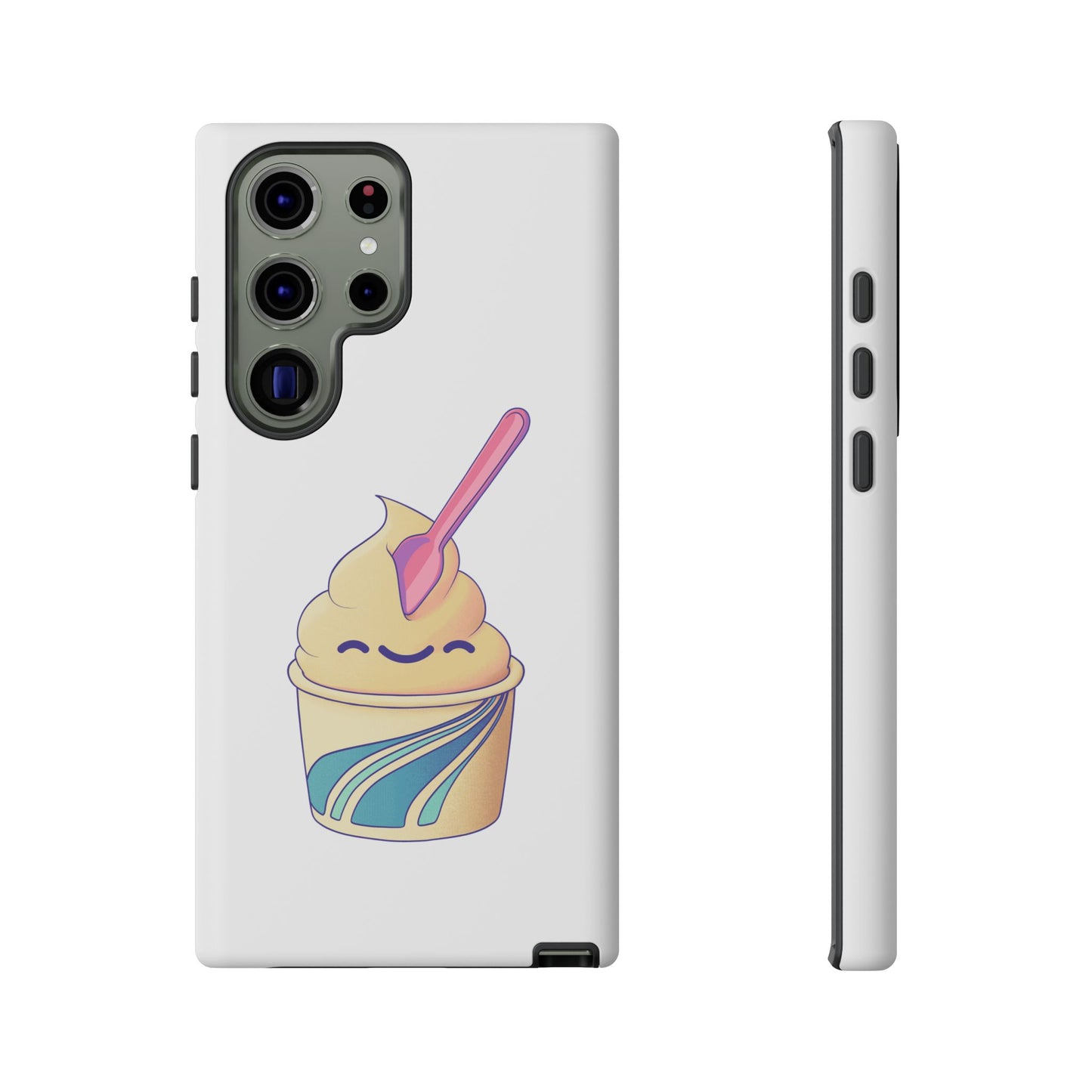 Cute Ice Cream Phone Case, Soft Serve Cup Cover, Fun Gift for Ice Cream Lovers, Summer Vibe Accessory, Adorable Cell Phone Protection